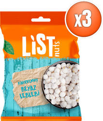 List Nuts Beyaz Leblebi 3 x 90 g - Thumbnail