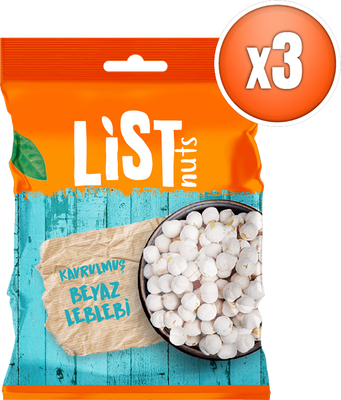 List Nuts Beyaz Leblebi 3 x 90 g