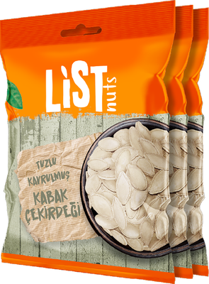 List Nuts Kavrulmuş Kabak Çekirdeği 3 x 90 g