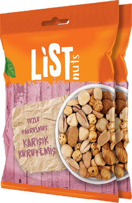 List Nuts Kavrulmuş Karışık Kuruyemiş 2 x 150 g