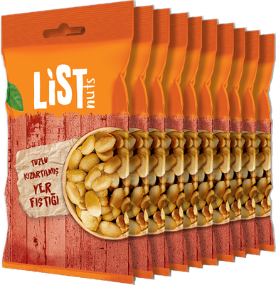 List Nuts Kızarmış Yer Fıstığı 10 x 40 g