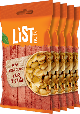 List Nuts Kızarmış Yer Fıstığı 5 x 40 g