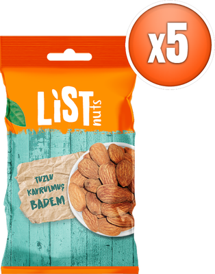 List Nuts Tuzlu Kavrulmuş Badem 5 x 40 g