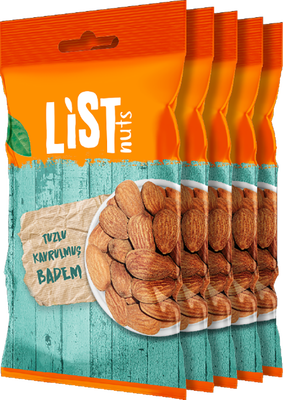 List Nuts Tuzlu Kavrulmuş Badem 5 x 40 g